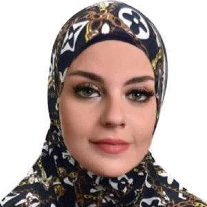 Al-Amira Hijab with Contrasting Geometric Print  One pec Lycra  حجاب الاميره